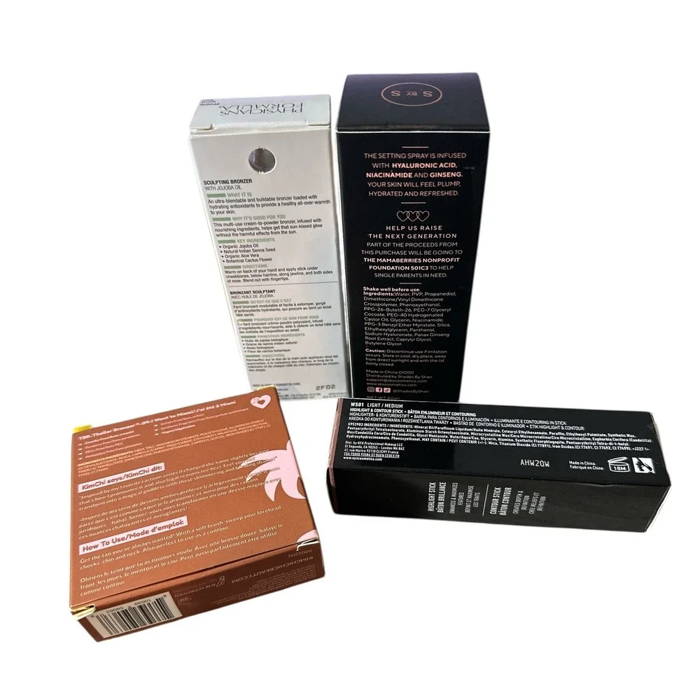 Mixed Lot of Face Beauty Items x 4 - Contour, Highlight, Bronzer, Setting Spray‎
